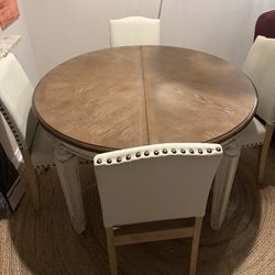 Moving Sale- Dining Table with 4 Chairs 