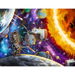 Ohanna Puzzle Moonwalk in Galaxy Chaos Large 730 Pieces 15.5" x 20.5"