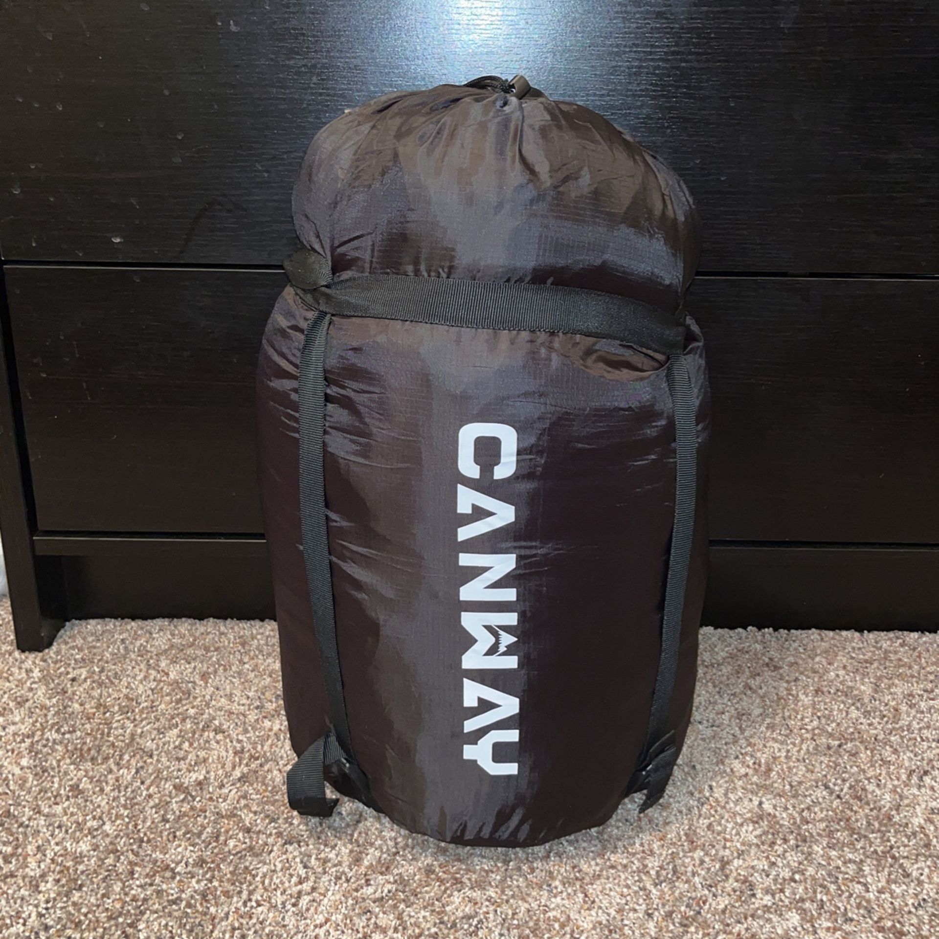 Canway Queen Sized Sleeping Bag Black And Grey