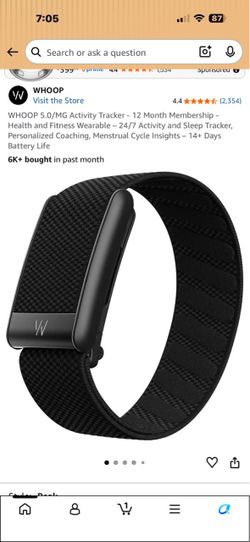 WHOOP 5.0 Activity Tracker Fitness Wearable
