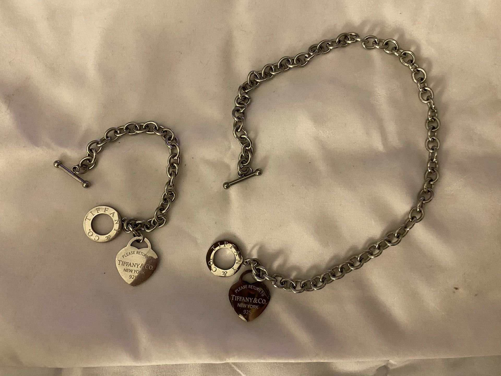 Tiffany Co. Heat Tag Bracelet And Necklace Set! 