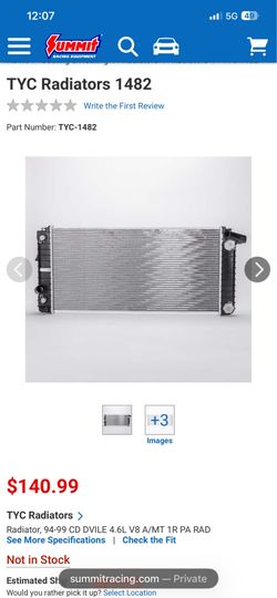 TYC Radiators 1482 Radiator