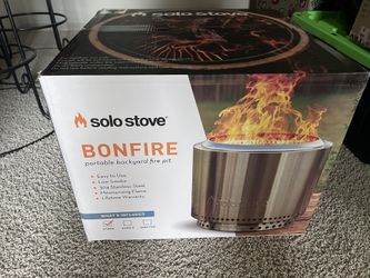 Solo Stove Bonfire and Stand Fire Pit Stainless Steel- New In Box!