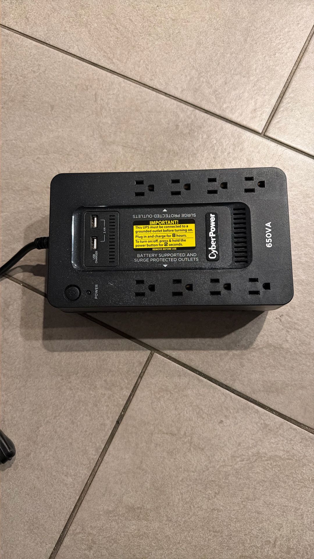 CyberPower-Back Up Battery & Surge Protector.