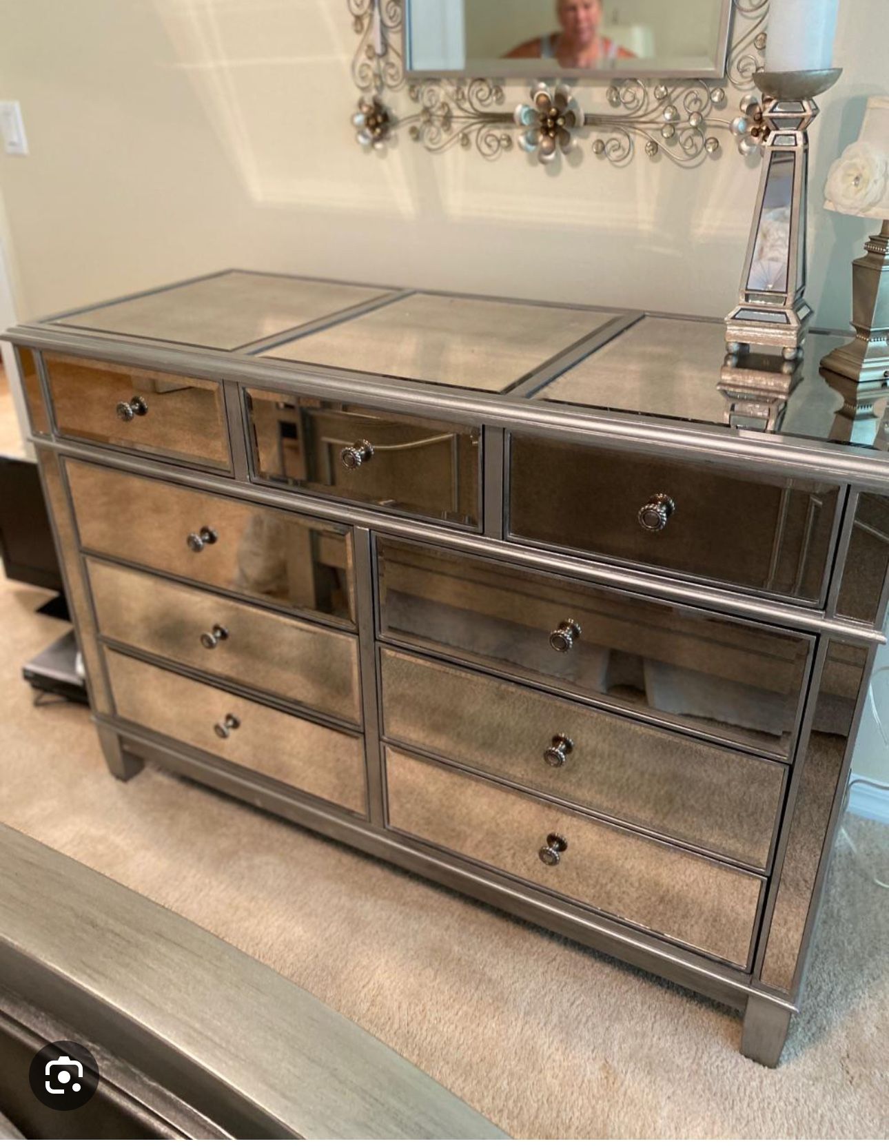 Pier 1 Mirrored 9 Drawer Dresser for Sale in Bakersfield, CA OfferUp