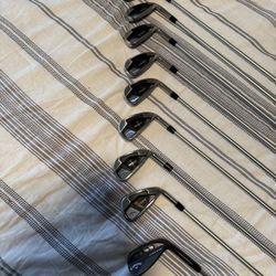 Callaway Rogue Max Irons 4-AW with C-Taper Lite stiff shafts. Mint condition