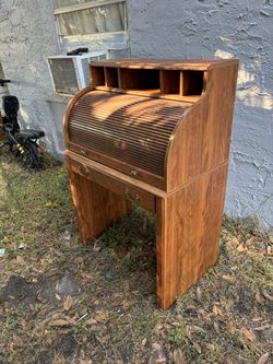 vintage roll up desk