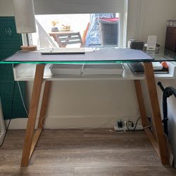 Breighton Home Oslo Sundance Wood/Glass Desk