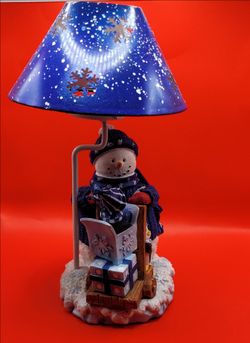 Snowman Christmas Decorative Table Lamp