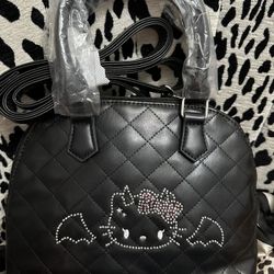 Sanrio Black Quilted Purse 