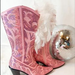 New Pink Cowgirl Boots 