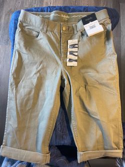 Rafaella Weekend Women's Pale Ivy Stretch Denim Skimmer Short Pants