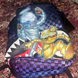  Astronaut Galaxy 🌌  Sprayground Backpack 🎒 