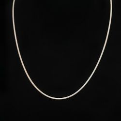 18" x 3.2mm Solid Sterling Silver Snake Chain Necklace. Marsala Italy. Flawless!

