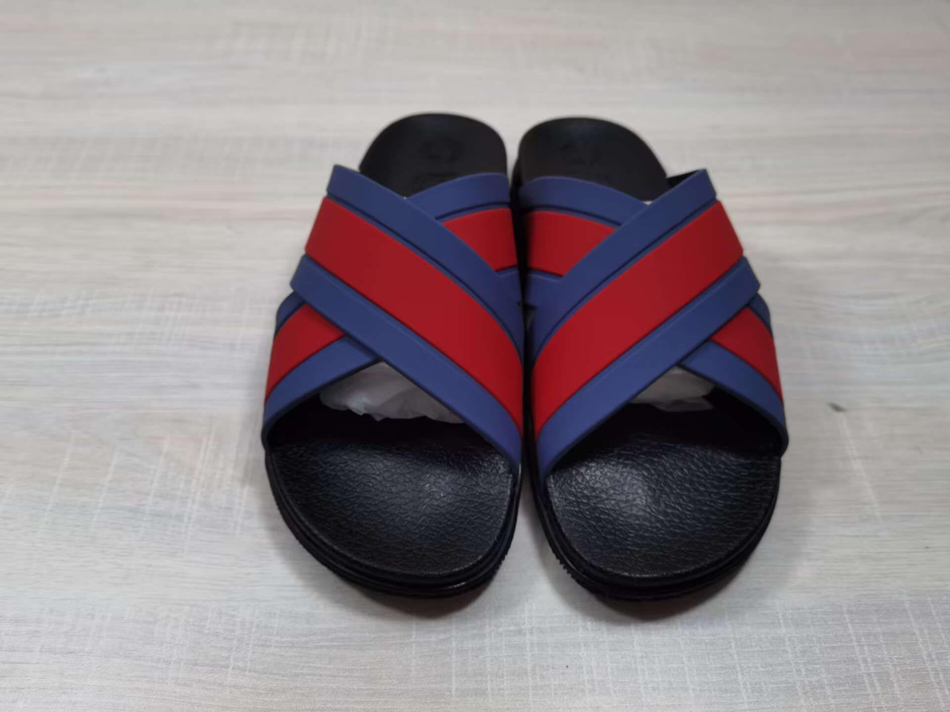 Gucci Web Criss Cross Slides