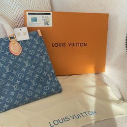 Louis Vuitton Neverfull Denim Bag