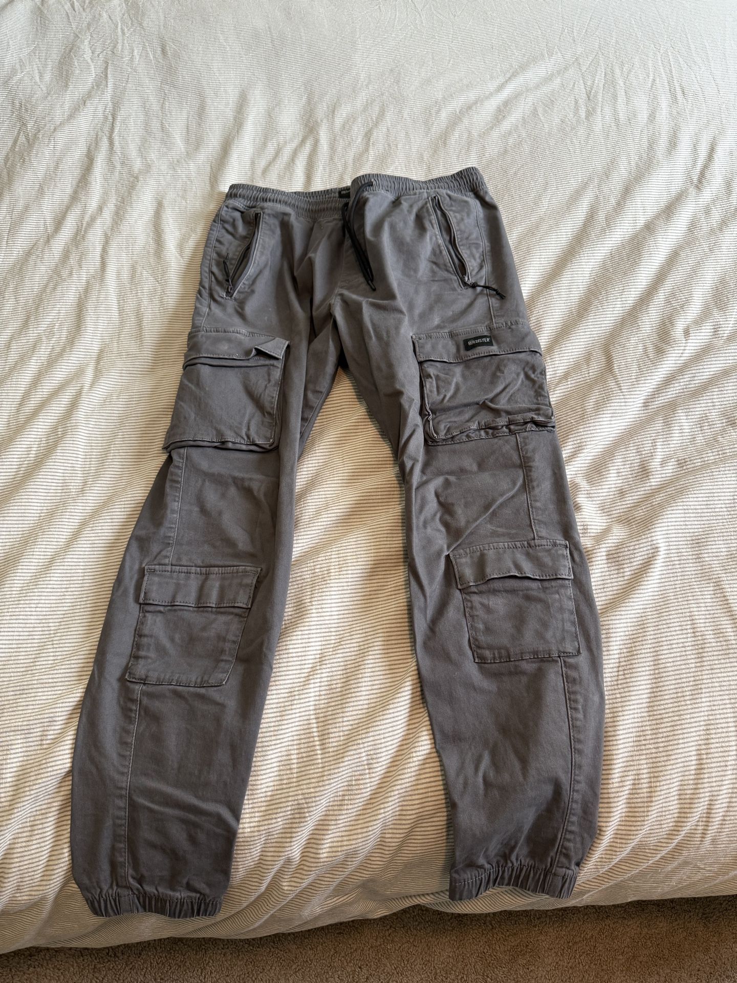 Hollister Cargo Joggers Medium Gray
