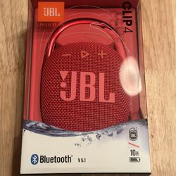 JBL Clip 4 Wireless Portable Bluetooth Speaker Red