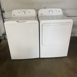 MFG 2/2025 GE White  Matching Washer And Dryer
