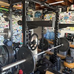 Magnum Squat + Bench Press Rack w/Weights  