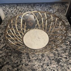 Nueva Canasta Decorativa Con Mármol