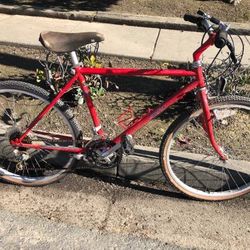 Red Specialized Mountain Bike 1990s Era Quality Made 