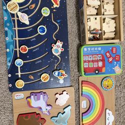 Multiple Wooden Puzzles