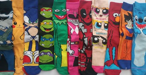 Pop Culture Character Novelty Socks Bundle