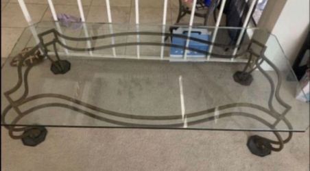 Iron & Glass Coffee Table