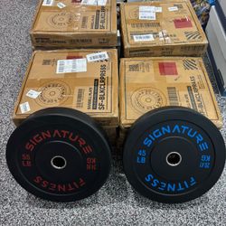 45lb 55lb Rubber Bumper Weight Plates