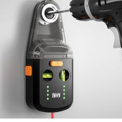 4-in-1 Laser Level Tool with Line Laser, Drill Dust Collector, Wall Bracket, Electronic Vacuum Suction Cup, Rechargeable Leveler Tool