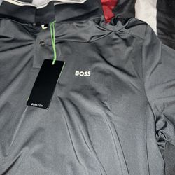 boss collard shirt
