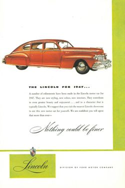 1947 Original Lincoln and Canadian Tourism Ads
