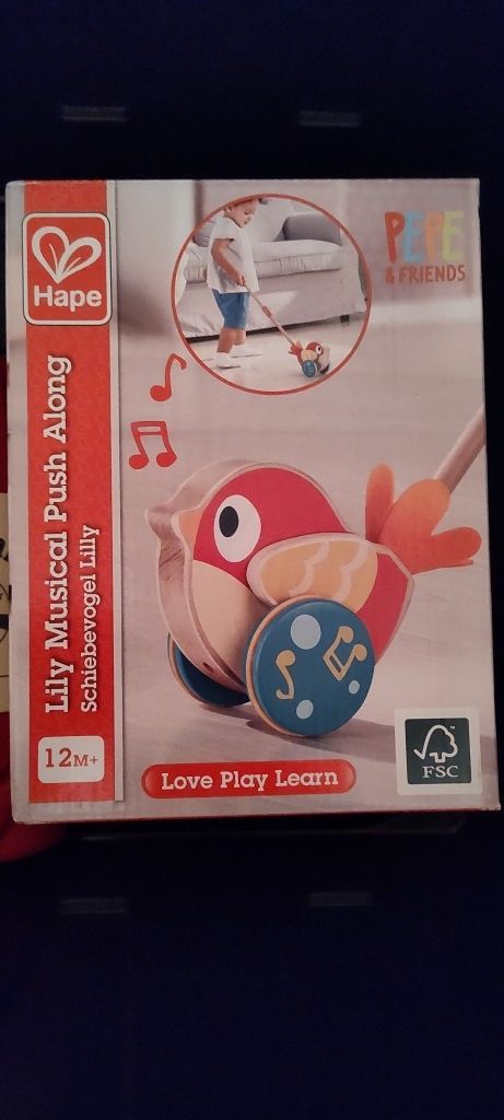 HAPE Musical Push Along Toddler Toy