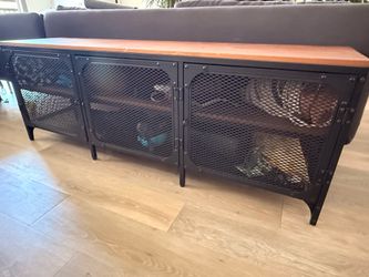 Entertainment stand with storage