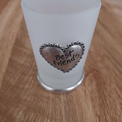 Frosted Glass Candle Holder/perfect Wedding Gift 