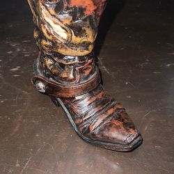 Boot Table Decor