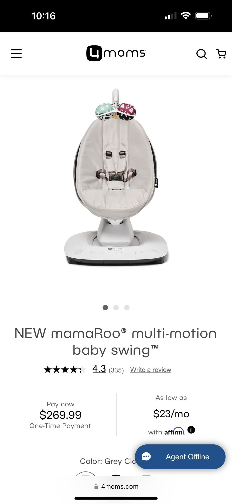 MamaRoo Baby Swing