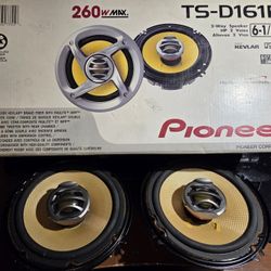New Pioneer TS-D161R 6 1/2" 2-Way Coax Speakers 