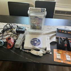 Video Game Console Lot With Graded Game 