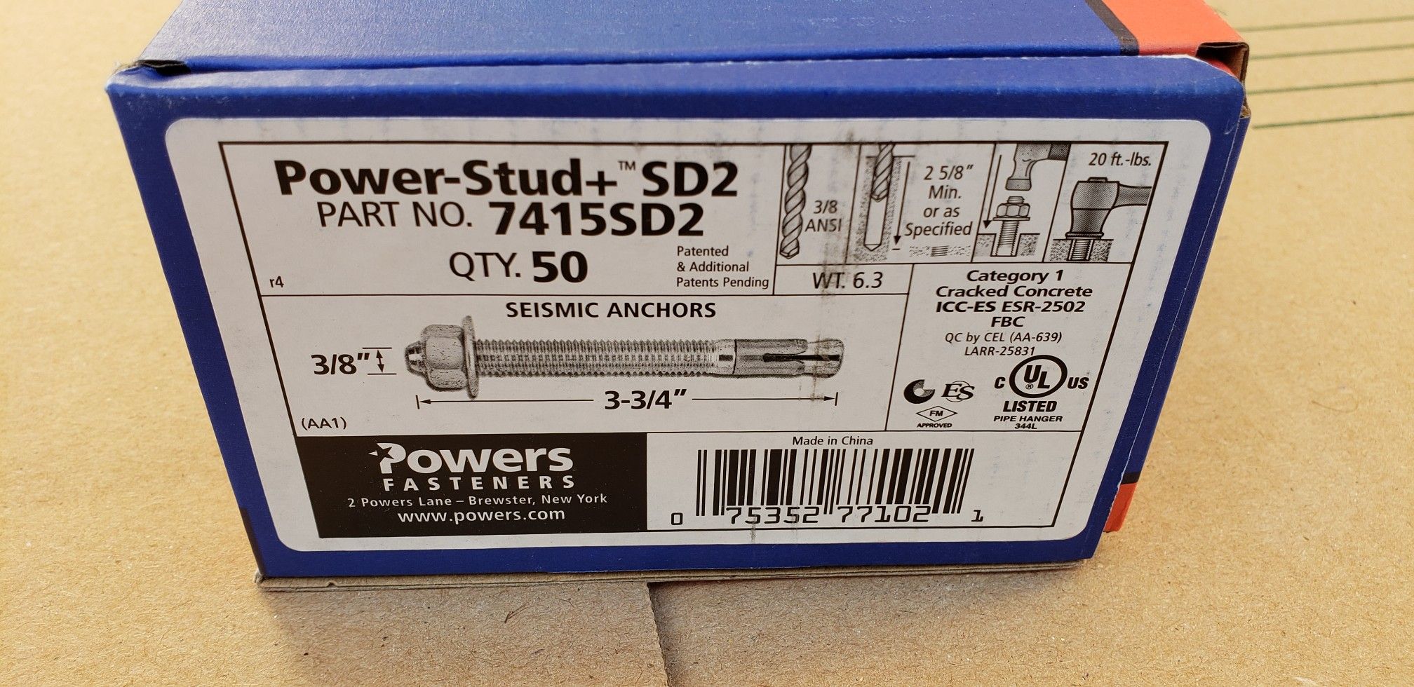 3/8" Wedge Anchors