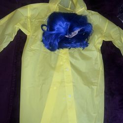 Coraline Raincoat And Wig