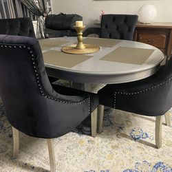 Dining table and 4 chairs