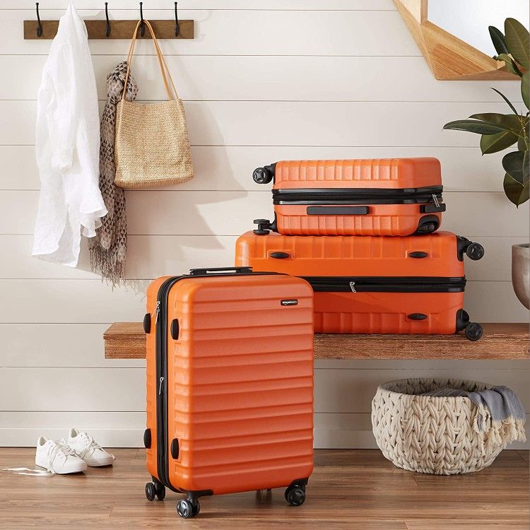 Set Of 3 AmazonBasics Hardside Spinner Luggage