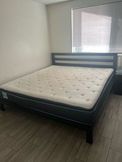 Bed frame and mattress