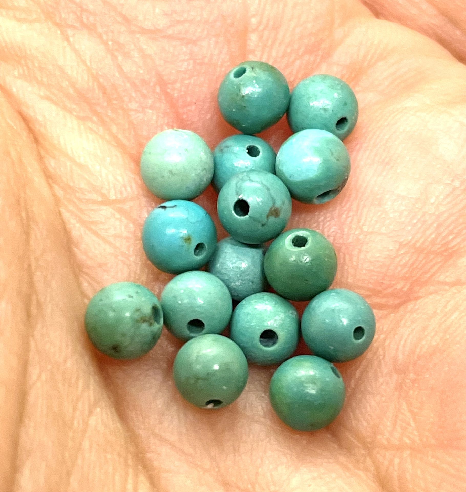 Lot Of 45 Genuine Turquoise Beads