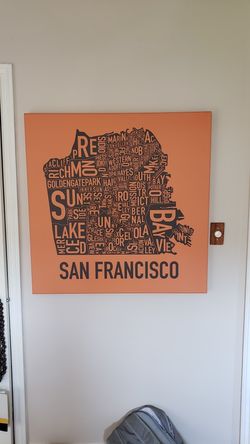 Frisco art canvas 36 x 36