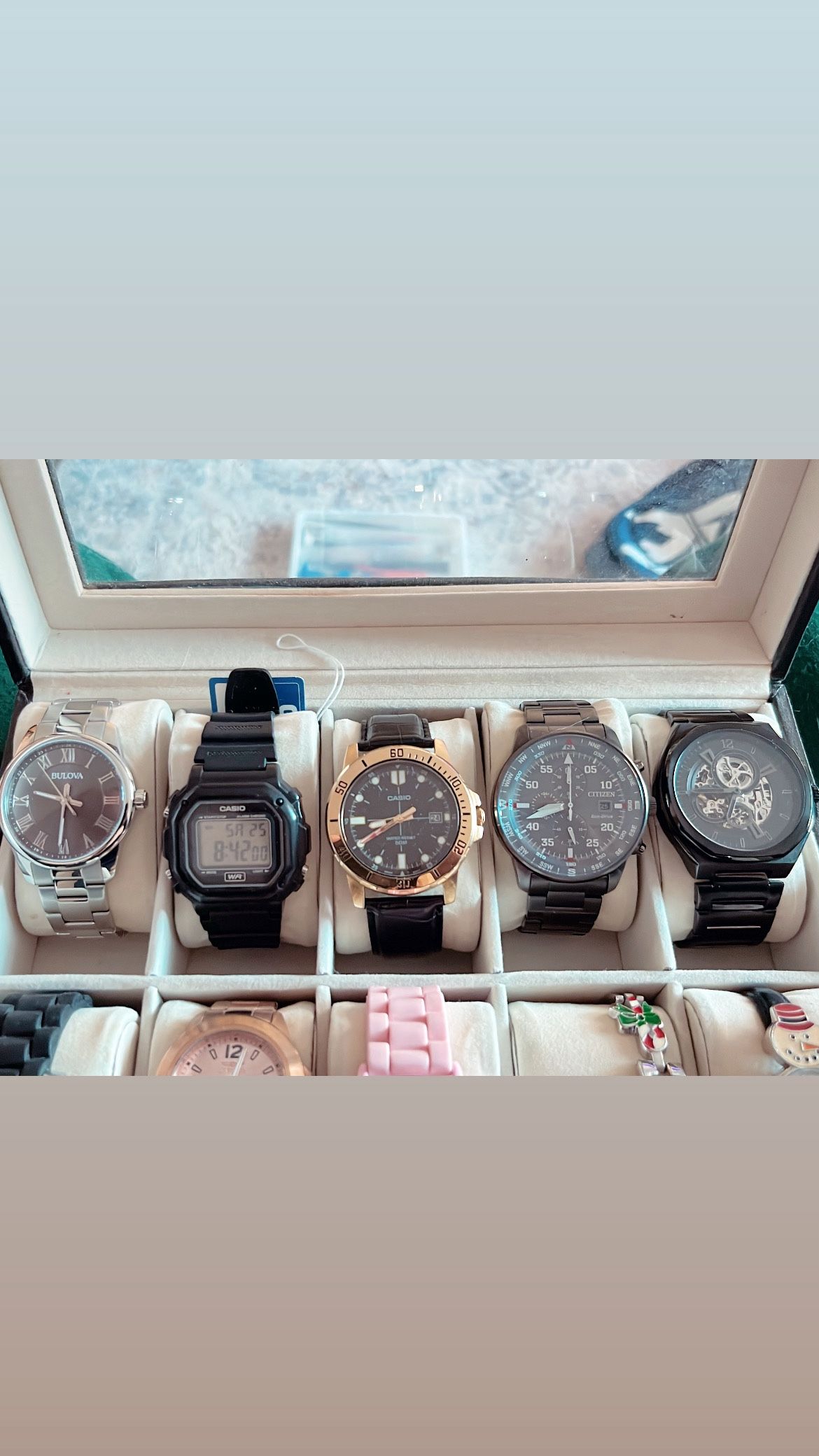 5 Watches Citizen , Casio , Belova , Fossil 
