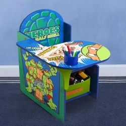 Children's Desk with storage area (Teenage Mutant Ninja Turtles)