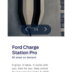 Unused 80 Amp Ford EV Charger 